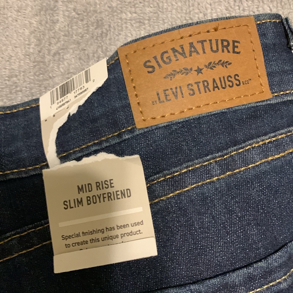 Levi's Women's Dark Blue Straight Leg Jeans - Picture 2 of 4